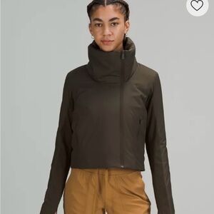 NWT Lululemon sleek city jacket dark olive